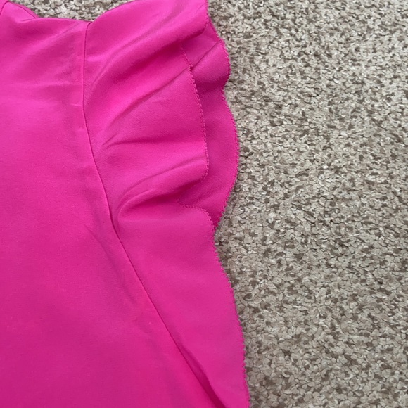 Kate Spade Flutter Sleeve Pink Silk Top, size 2 - Picture 5 of 8